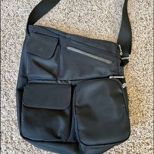 Travelon Black Nylon large crossbody bag
